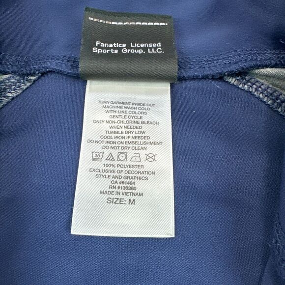 Harley Davidson Pullover Mens Medium Performance 1/4 Zip Long Sleeve Blue - Picture 7 of 11